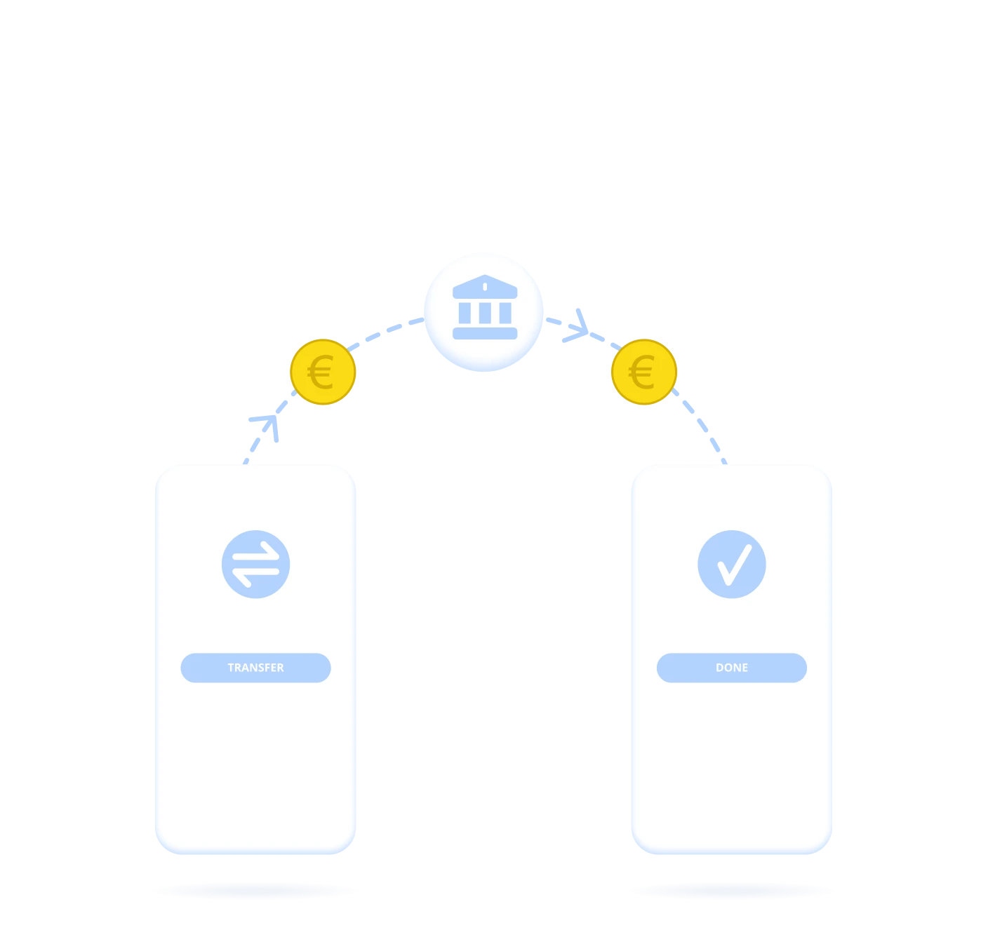 ilustración pago por transferencia