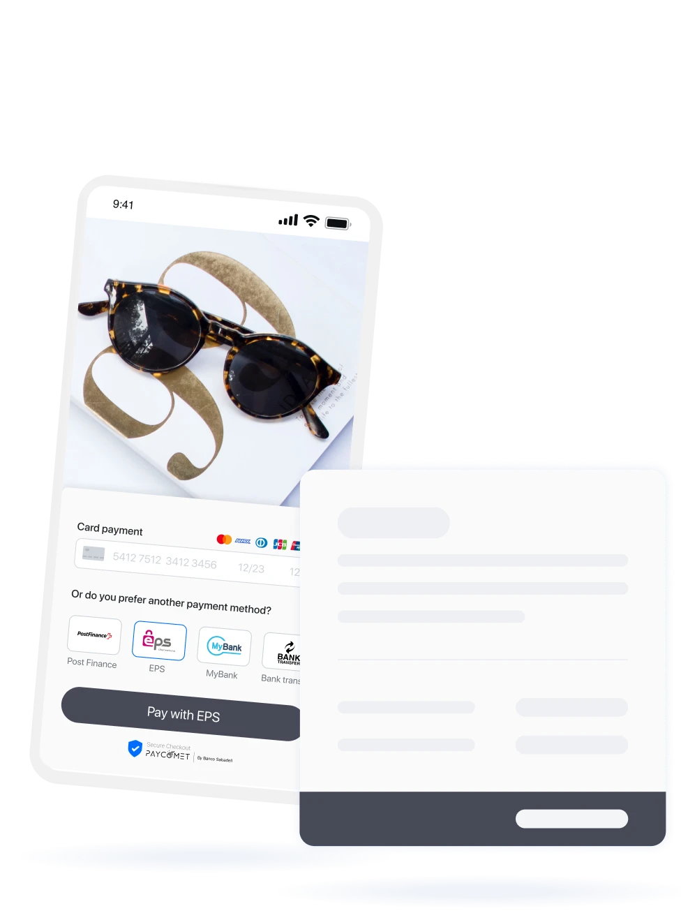 Online shopping checkout with mobile