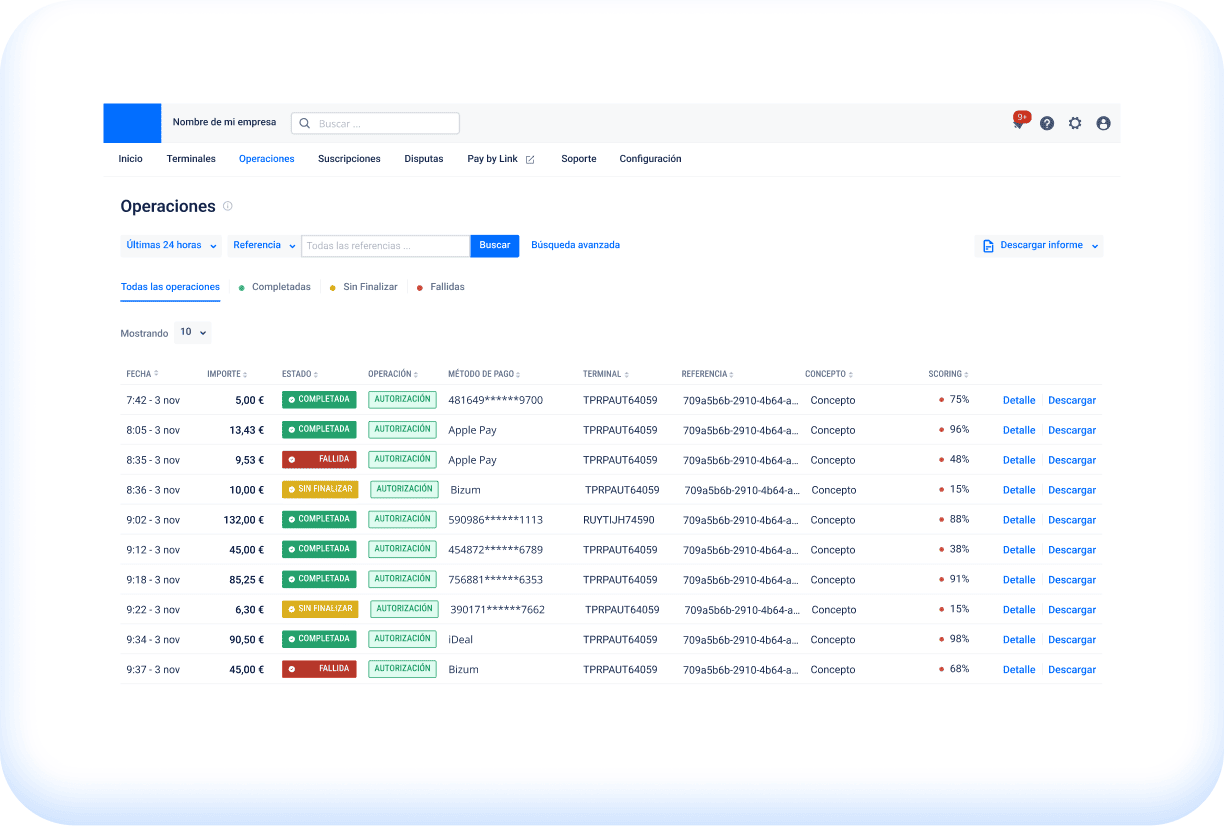 Entorno Sandbox: Cómo hacer simulaciones y pruebas de cobro antes de lanzar tu proyecto 2 Operaciones